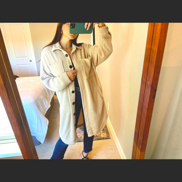 Shop Stevie Jackets & Blazers - Shop Stevie Teddy Bear Shacket, size small